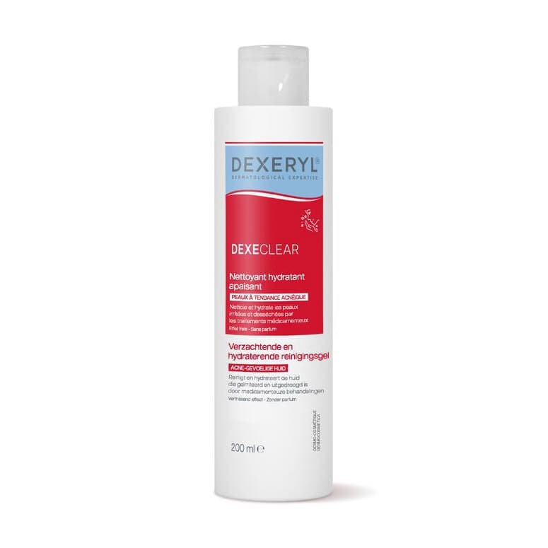 Dexeclear Gel Nettoyant Hydratant Apaisant 200 Ml | Peaux À Tendance Acnéique