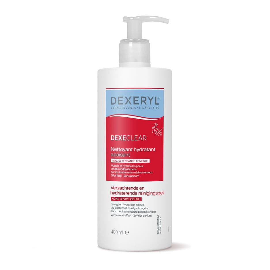 Dexeclear Gel Nettoyant Hydratant Apaisant 400 Ml | Peaux À Tendance Acnéique