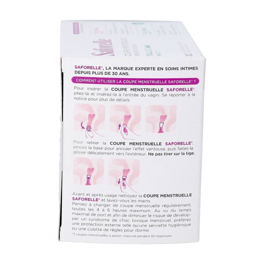 Saforelle Coupes Menstruelles Pack Confort 12h T2