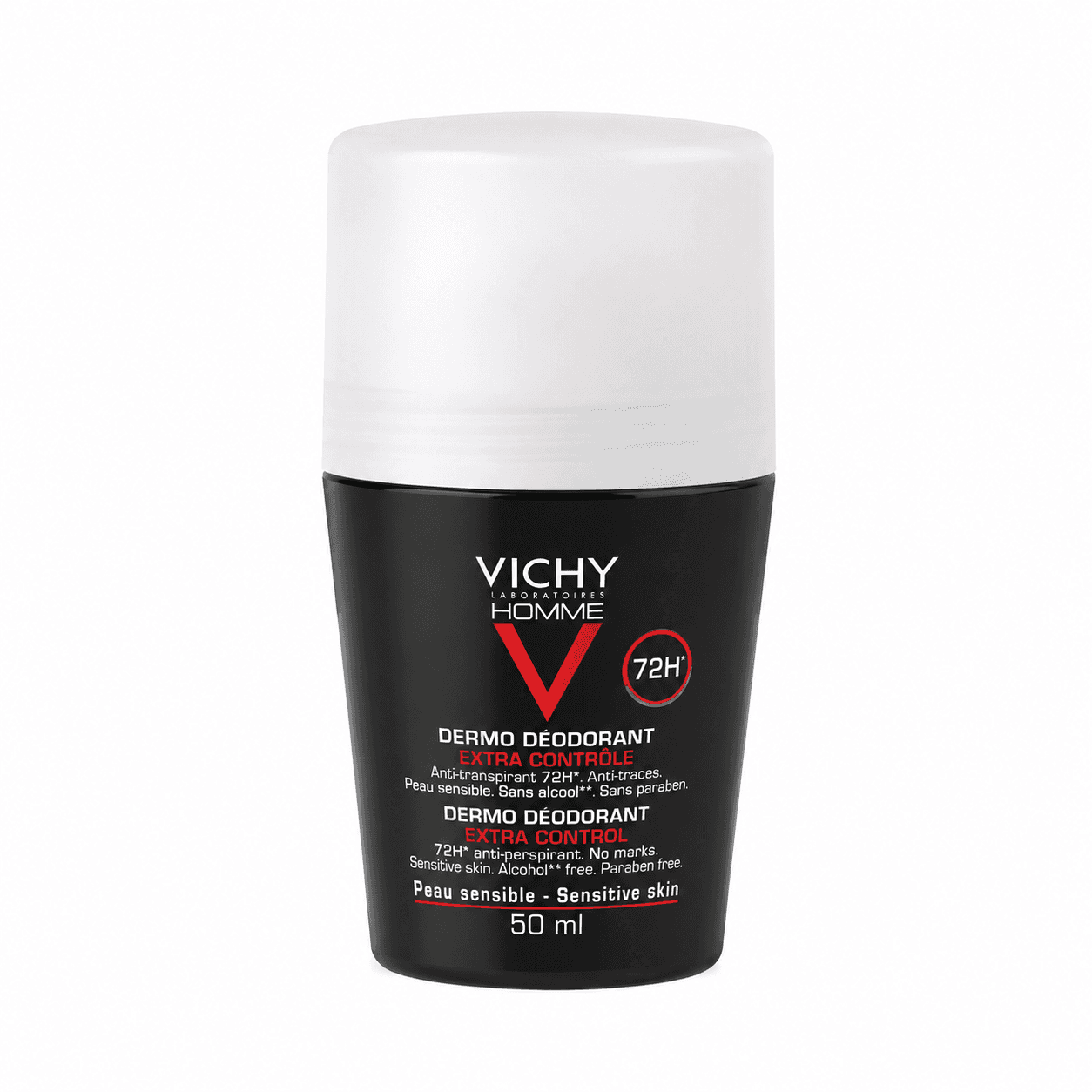 Vichy Homme Contrôle Extrême Anti Transpirant Roll On 72h 50 Ml