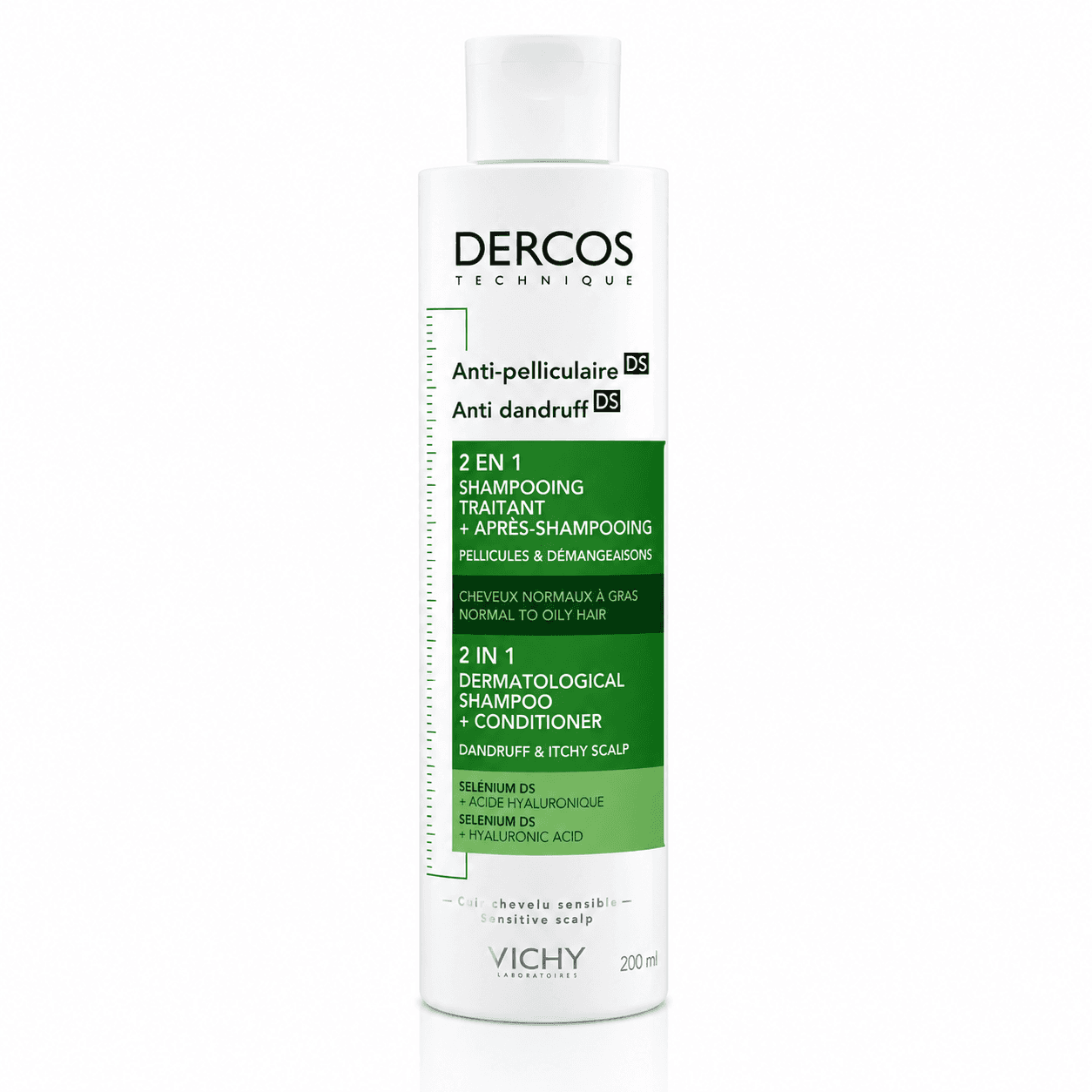 Vichy Dercos Anti Pelliculaire DS 2 En 1 Shampooing Et Après Shampooing 200 Ml