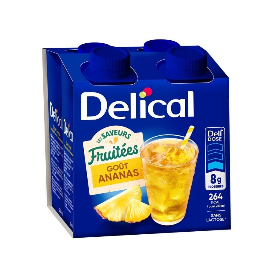Delical Boisson Fruitee Ananas 4x200ml