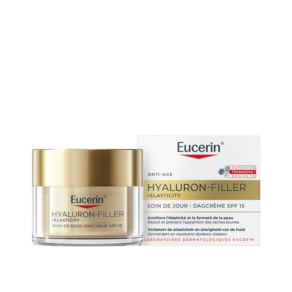 Eucerin Hyaluron-Filler + Elasticity Dagcrème SPF15 Anti-Age En Rimpels SPF15 50 Ml