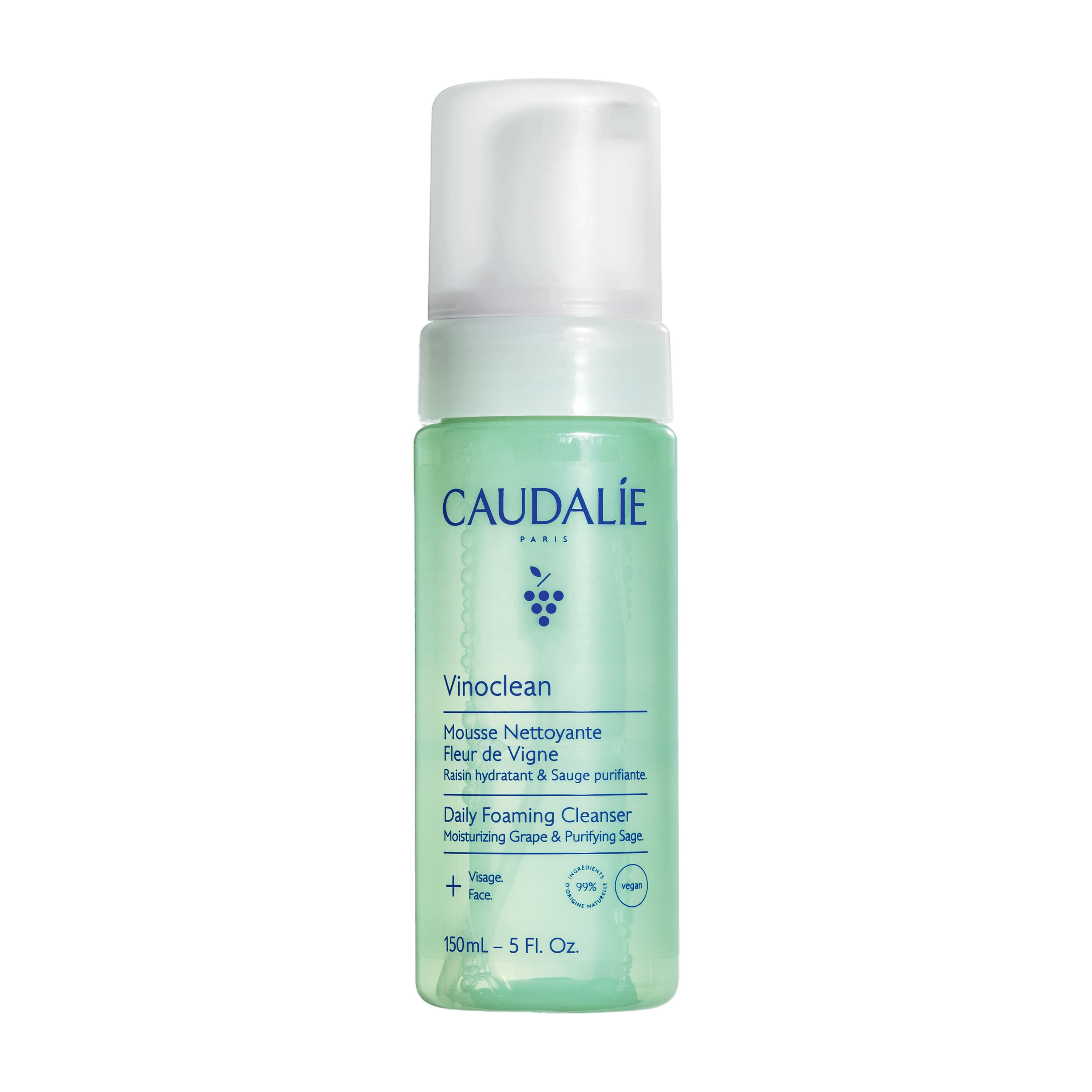 Caudalie Vinoclean Mousse Nettoyante Fleur De Vigne 150 Ml | Nettoyant Visage Doux