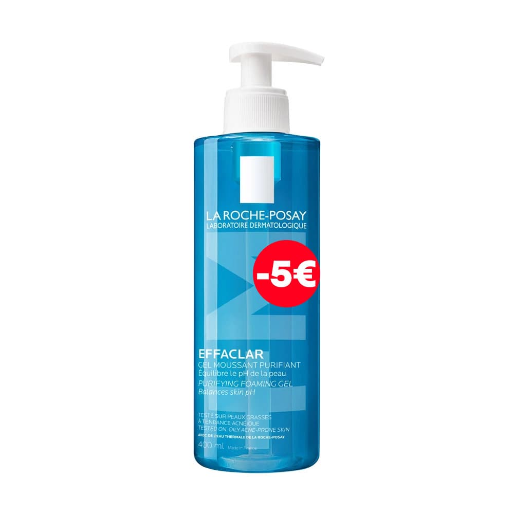 La Roche-Posay Effaclar +M Gel Moussant Purifiant 400ml Promo -5 €