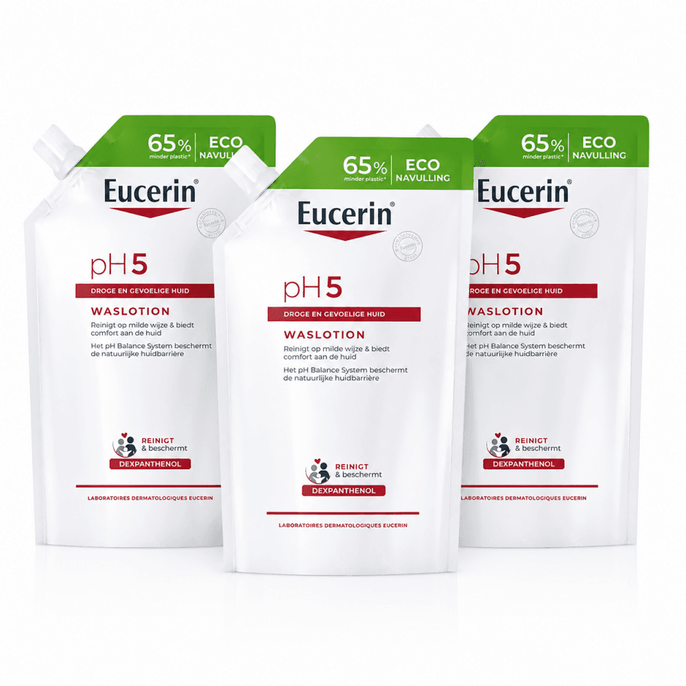 Eucerin PH5 Lotion De Douche Peaux Sèches Et Sensibles Recharge 3 X 400 Ml Promo