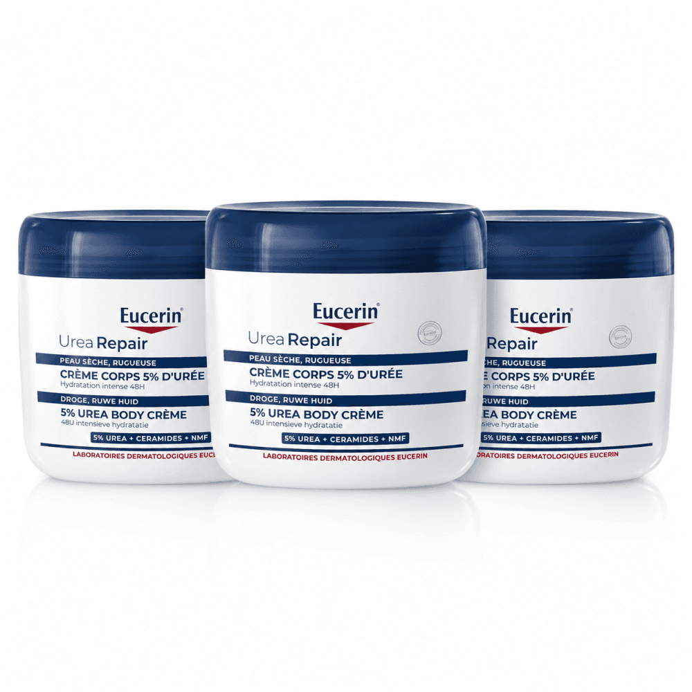 Eucerin UreaRepair 5% Urea Crème De Corps Peaux Sèches 3 X 450 Ml Promo